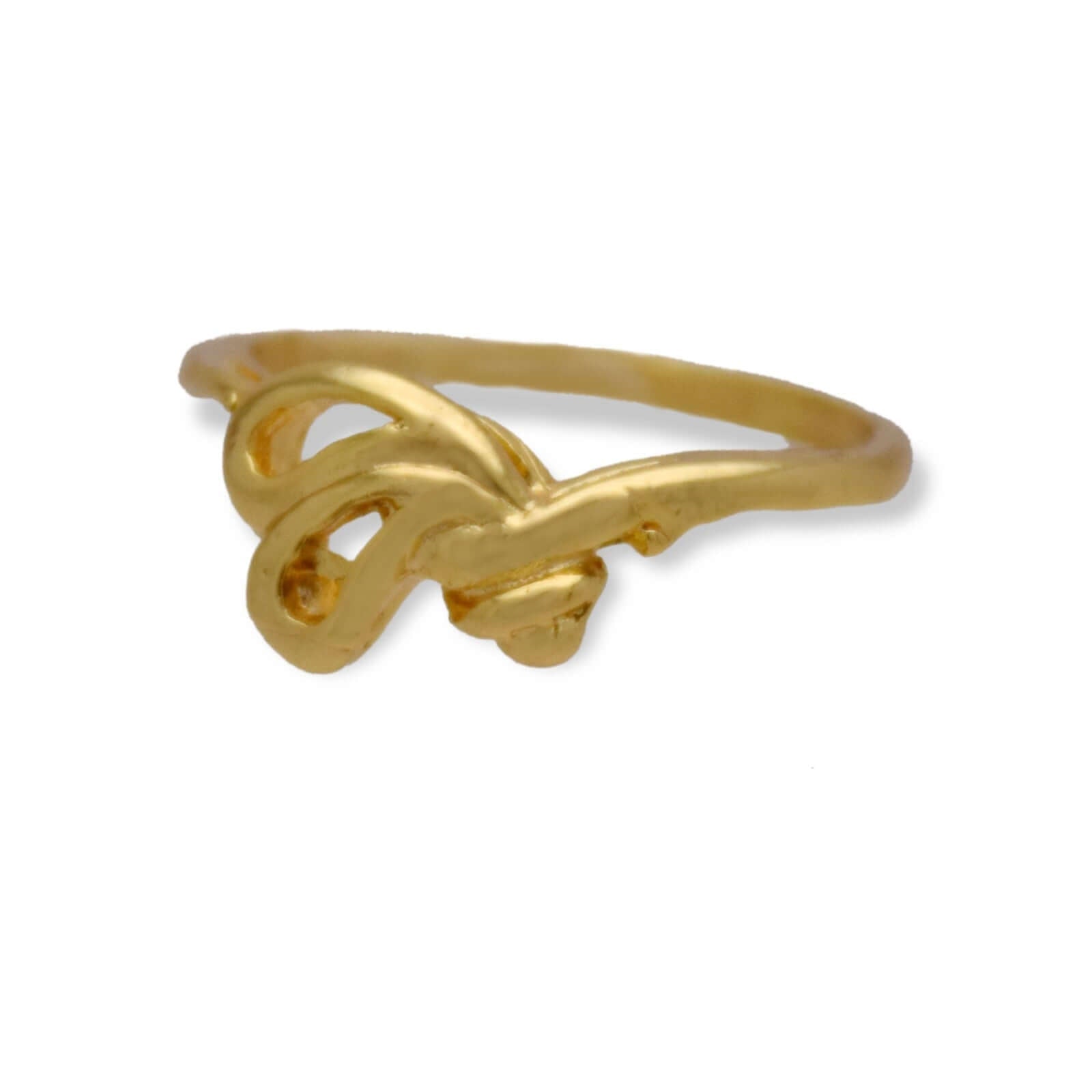 Cute Gold Plated Ladies Finger Ring - K Supreme