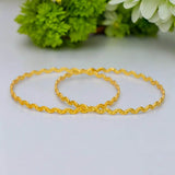 Daily Wear Gold Plated Zigzag Bangles - K Supreme