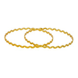 Daily Wear Gold Plated Zigzag Bangles - K Supreme