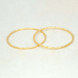 Dashing Gold Plated Twisted Plain Bangles - K Supreme