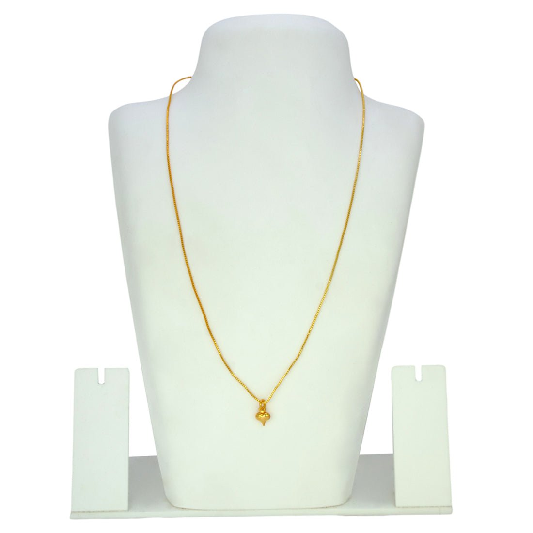 Delicate Gold - Plated Heart Pendant Necklace - K Supreme
