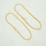 Designer Gold Plated Chain Kids Anklets - K Supreme