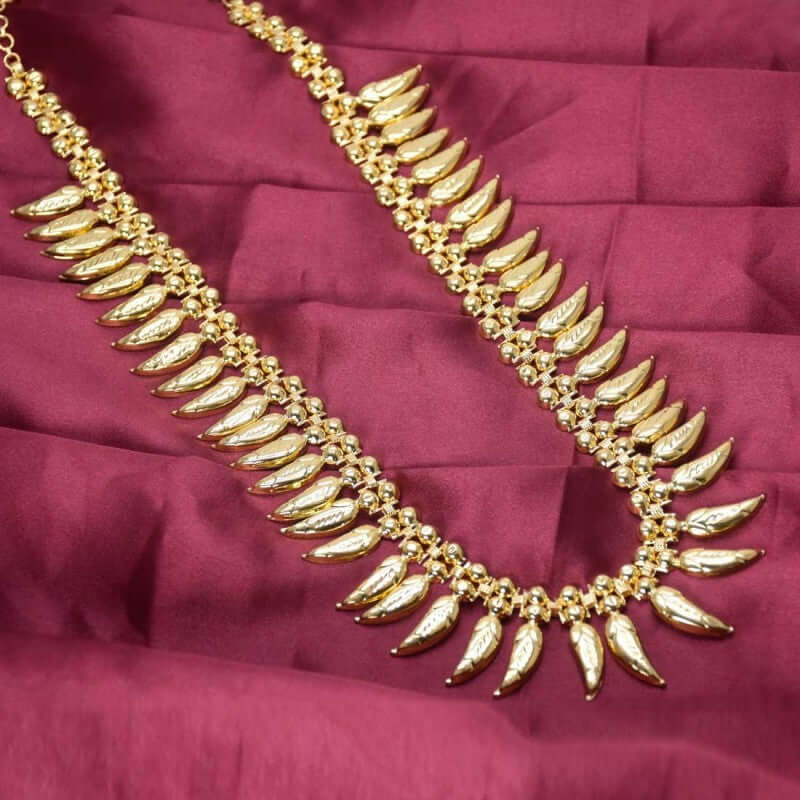 Designer Gold Plated Jasmine Buds Bridal Long Chain - K Supreme
