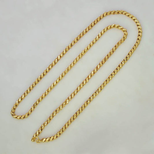 Designer Gold Plated Saniya Chain - 30" - K Supreme
