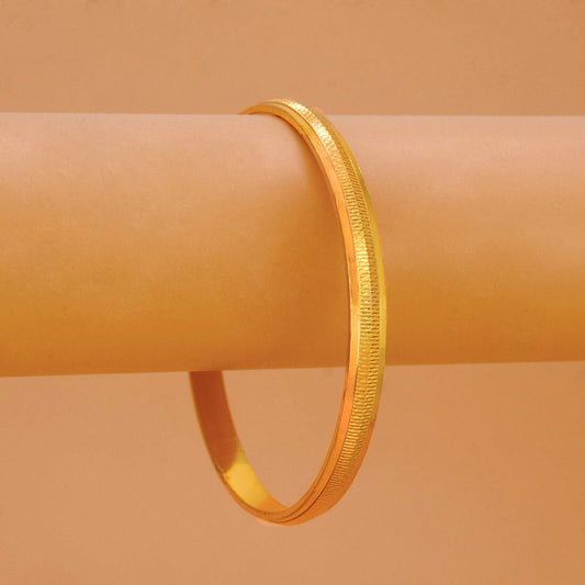 Designer Sleek Gold Plated Men's Bangle - K Supreme