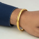 Designer Sleek Gold Plated Men's Bangle - K Supreme