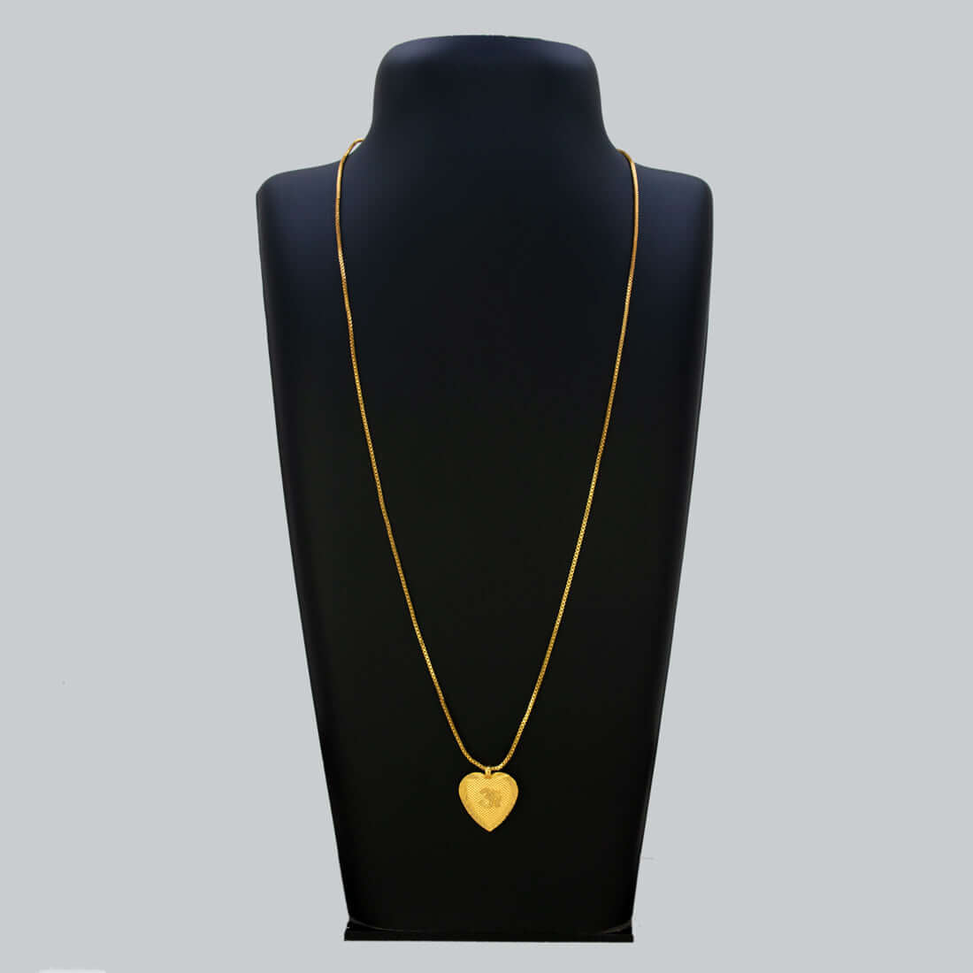Designer Small Gold Plated Heart Om Thali Pendant - K Supreme