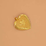 Designer Small Gold Plated Heart Om Thali Pendant - K Supreme