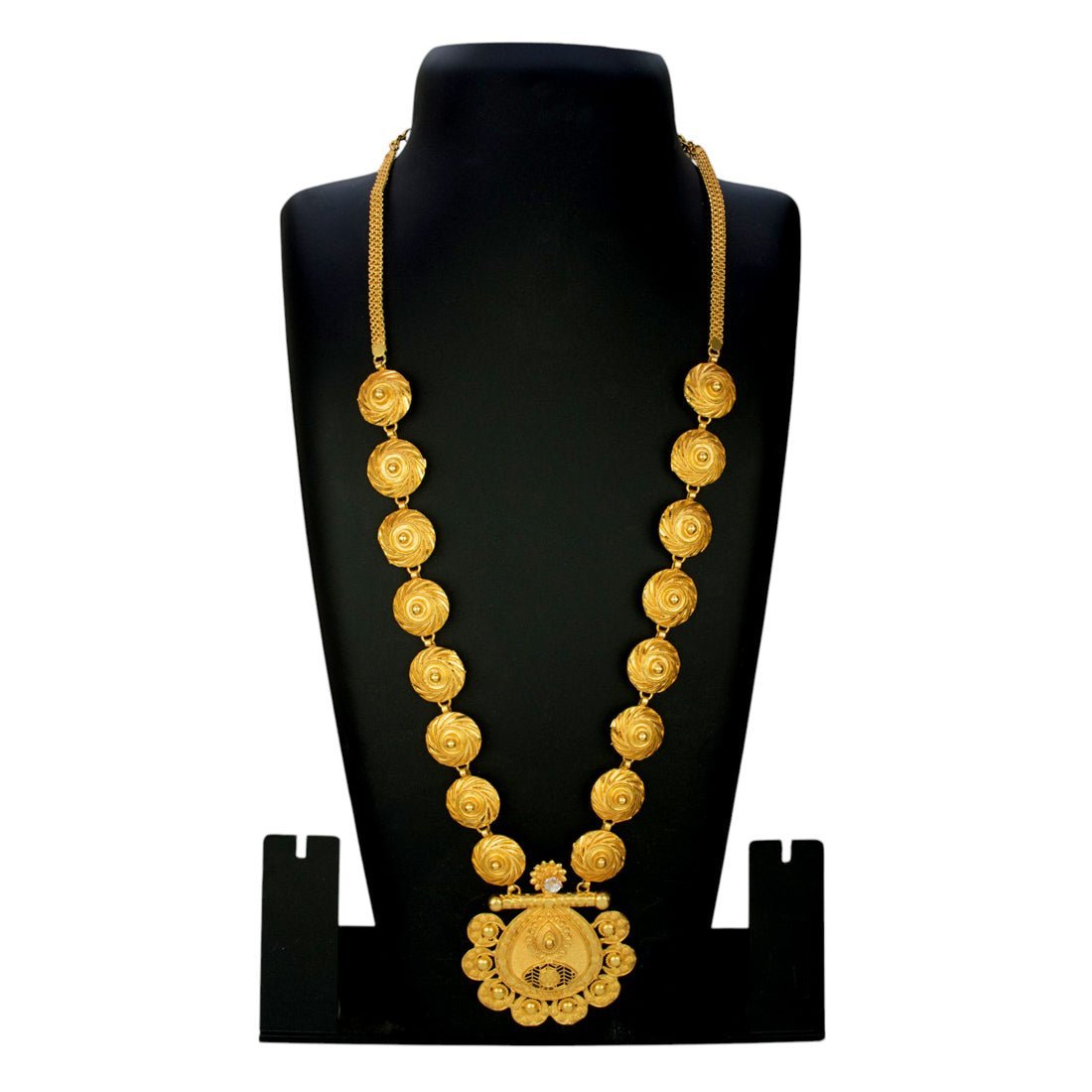 Elegant Designer Matte Gold Plated Long Chain - KSupreme