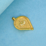 Elegant Gold Plated Crescent Muslim Thali Pendant