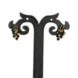 Elegant Gold Plated Crystal Cluster Hanging Earrings - K Supreme