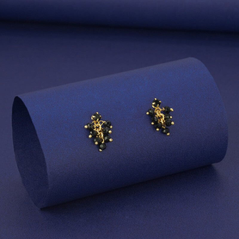 Elegant Gold Plated Crystal Cluster Hanging Earrings - K Supreme