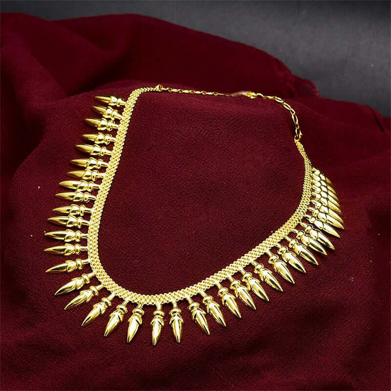 Elegant Gold Plated Kerala Mullamottu Necklace