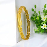 Elegant Gold Plated Designer Wave Bangles - KSupreme
