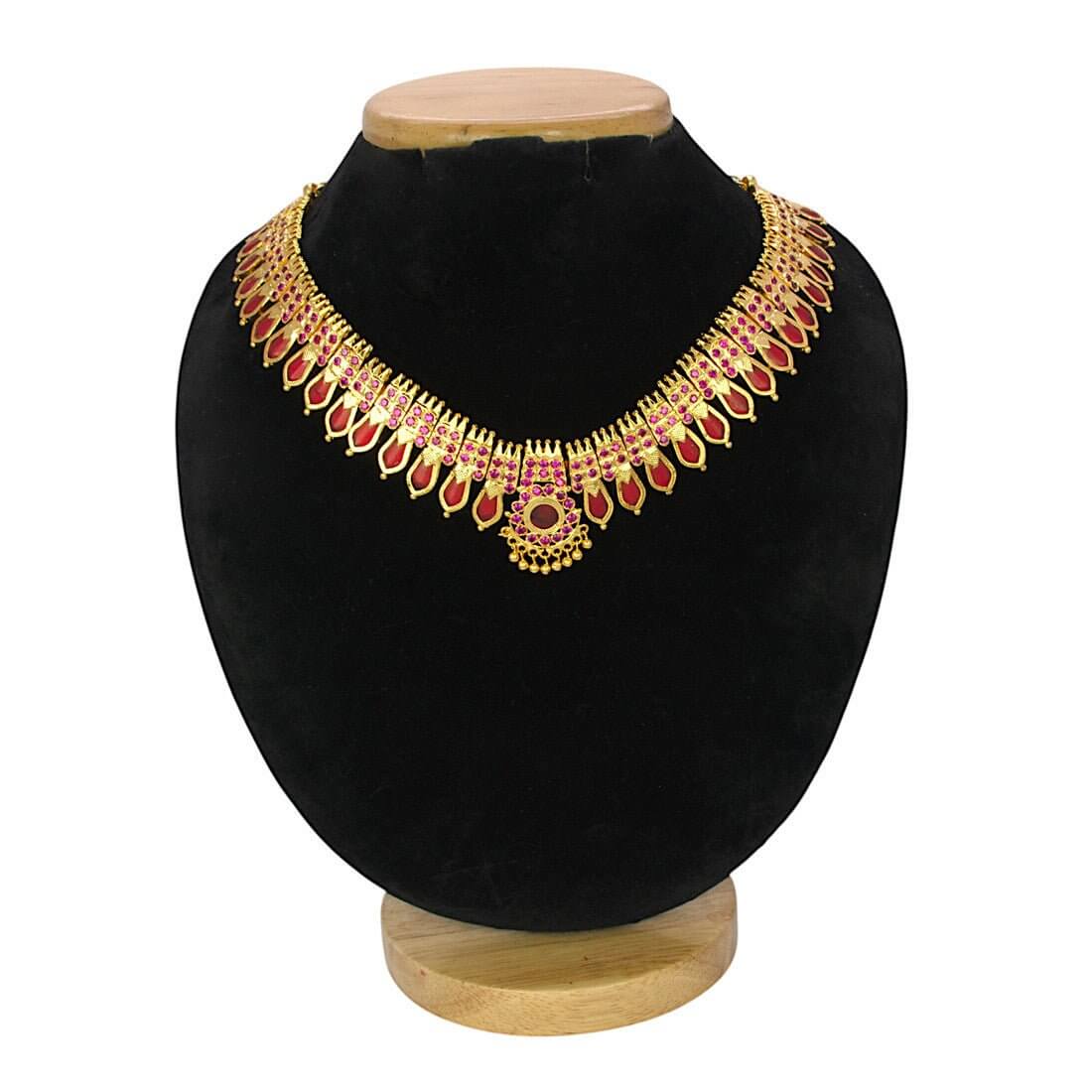 Enchanting Kerala Heritage Nagapadam Choker Necklace - K Supreme