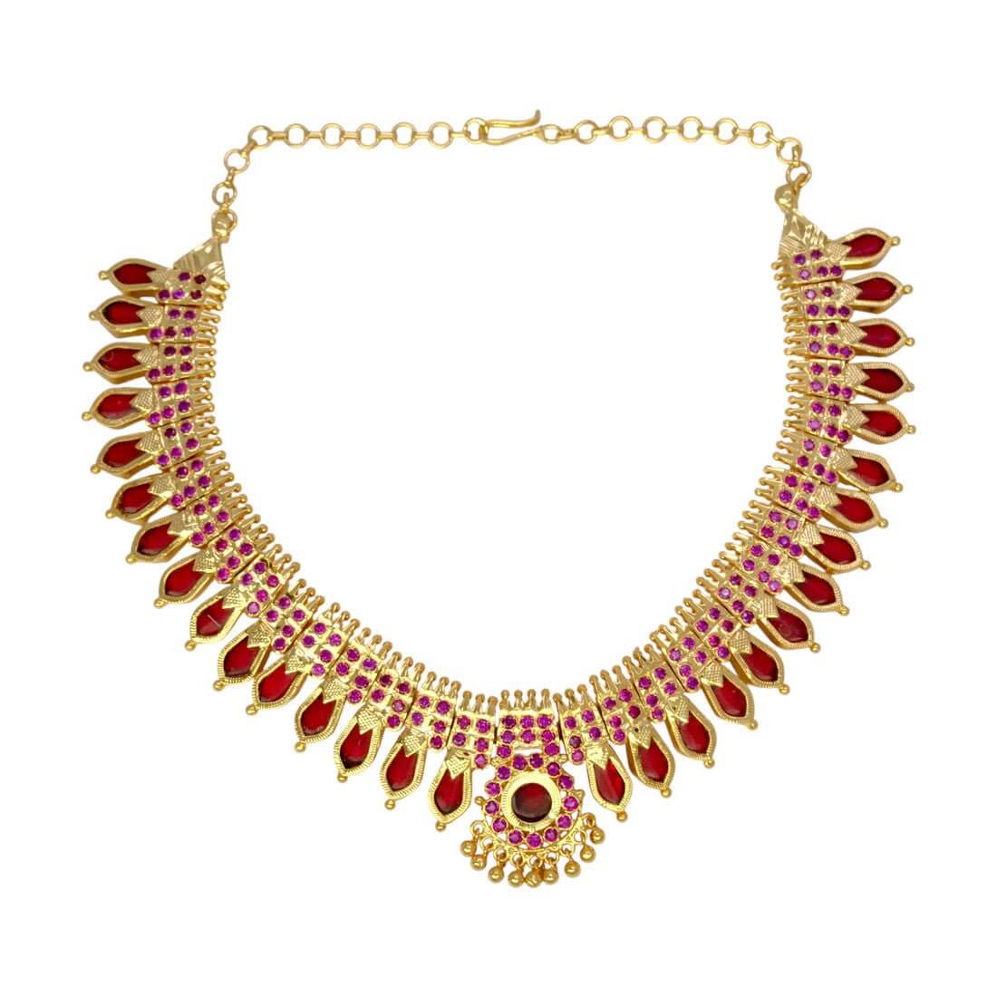Enchanting Kerala Heritage Nagapadam Choker Necklace - K Supreme