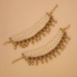 Ethnic Antique Lakshmi Pearl Ear Chain Matti - K Supreme