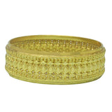 Ethnic Gold Plated Broad Designer Bridal Bangle