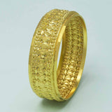 Ethnic Gold Plated Broad Designer Bridal Bangle