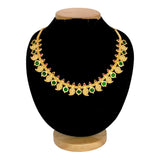 Ethnic Round Enamel Gold Plated Lakshmi Mango Choker - KSupreme