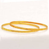 Evergreen Gold Plated Designer Cutting Glass Bangles - K Supreme