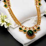 Exquisite Premium Gold Plated Jasmine Palakka Long Necklace - K Supreme