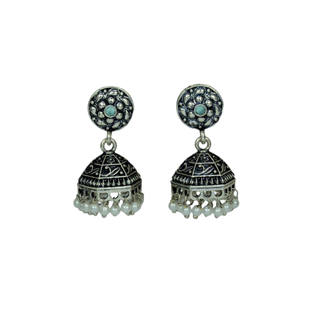 Fashion Black Metal Oxidized Jimikki/Jhumka Earrings - KSupreme