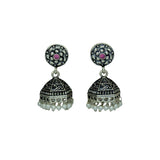 Fashion Black Metal Oxidized Jimikki/Jhumka Earrings - KSupreme