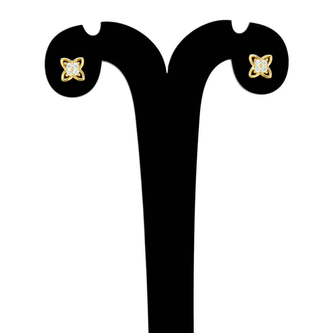 Floral Gold Plated CZ Second Stud/Kids Studs - K Supreme