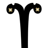 Floral Gold Plated CZ Second Stud/Kids Studs - K Supreme