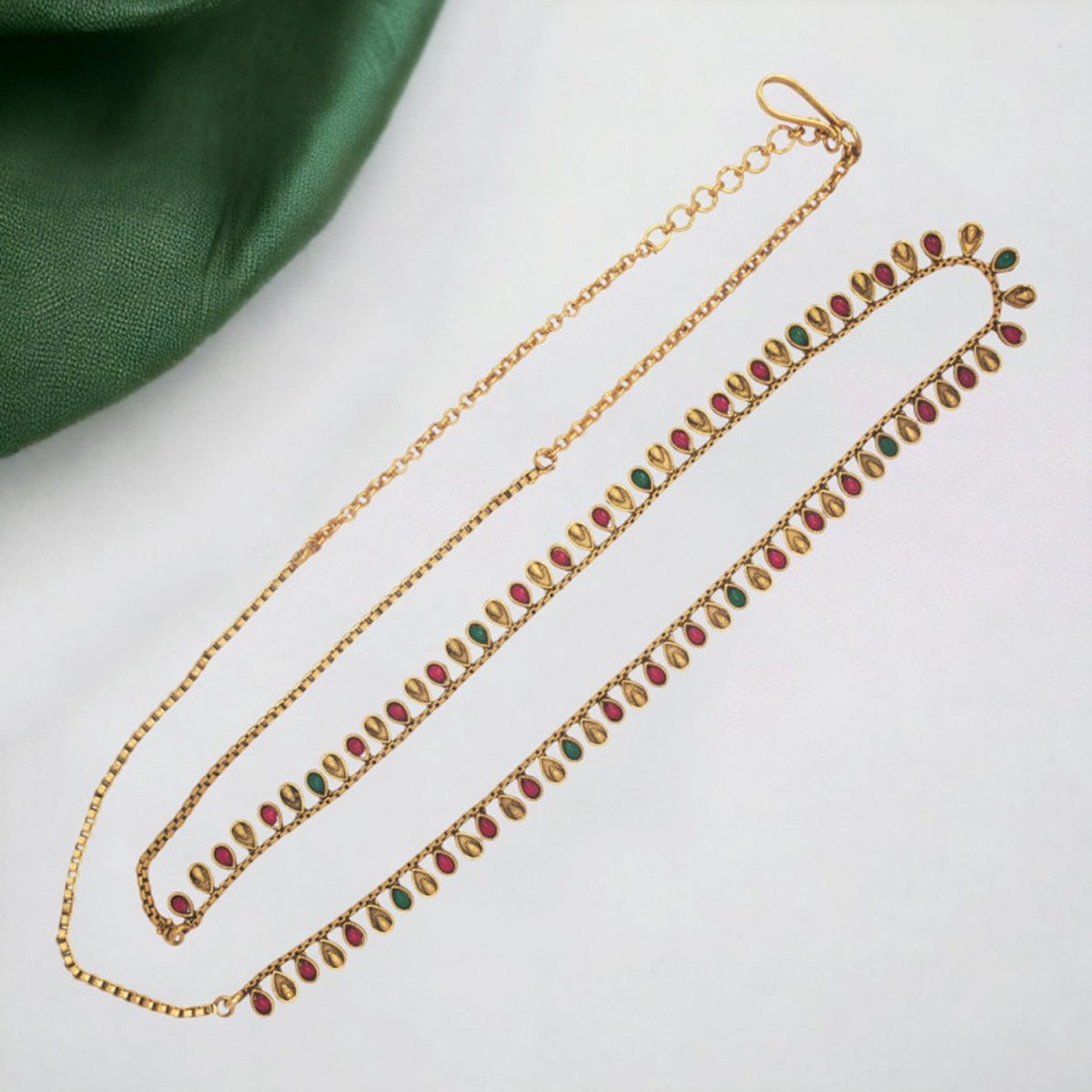 Glorious Bridal Antique Tear Drop Kemp Hip Chain - KSupreme
