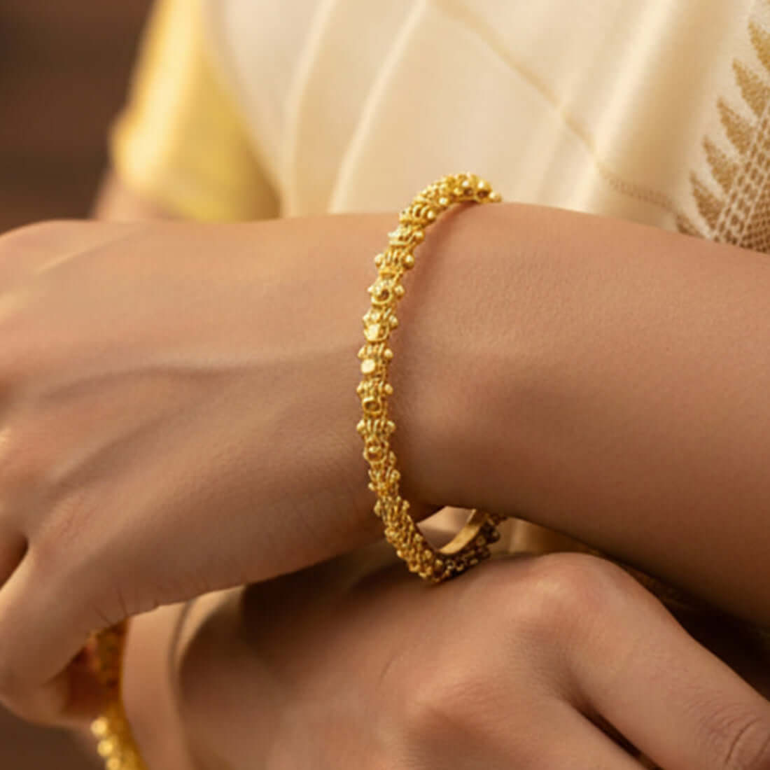 Gold plated Aiswarya Bangle - K Supreme