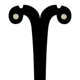 Gold Plated Classic CZ Second Stud Earrings - K Supreme