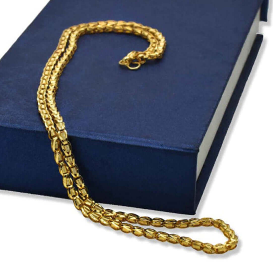 Gold Plated Designer Spring Boxuri Chain - K Supreme