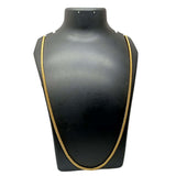 Unisex Gold-Plated Thin Cuban Curb Link Chain