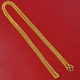 Unisex Gold-Plated Thin Cuban Curb Link Chain