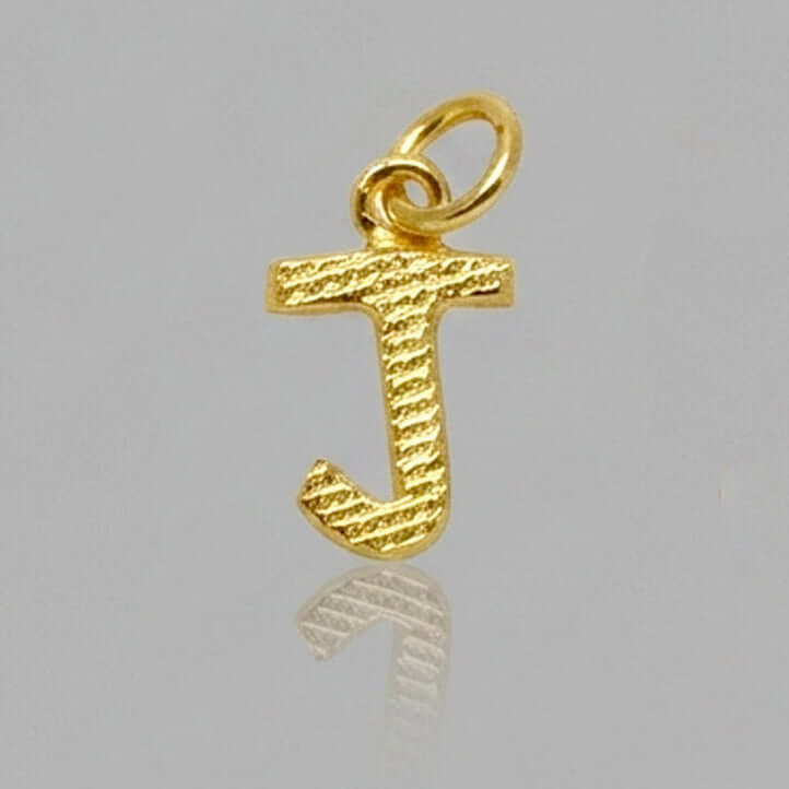 Gold Plated Little Alphabet Pendant - K Supreme