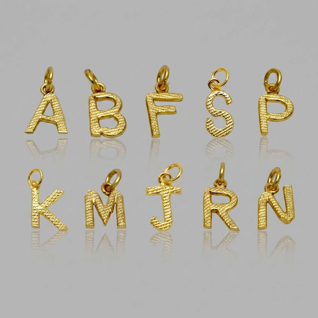 Gold Plated Little Alphabet Pendant - K Supreme