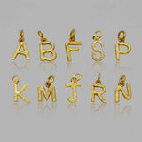 Gold Plated Little Alphabet Pendant - K Supreme