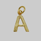 Gold Plated Little Alphabet Pendant - K Supreme
