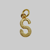 Gold Plated Little Alphabet Pendant - K Supreme