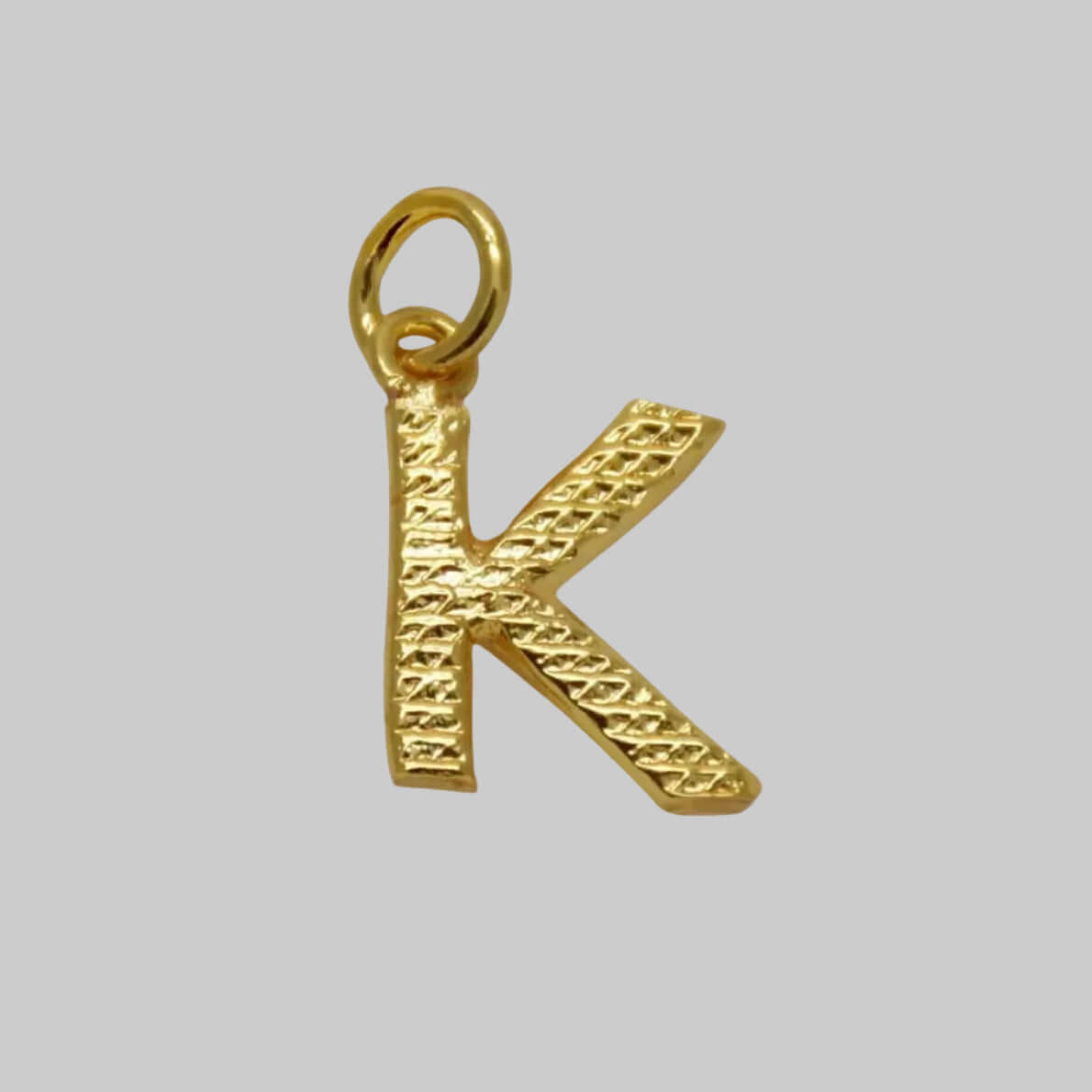 Gold Plated Little Alphabet Pendant - K Supreme