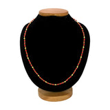 Gold - Plated Red Crystal Beaded Chain - K Supreme