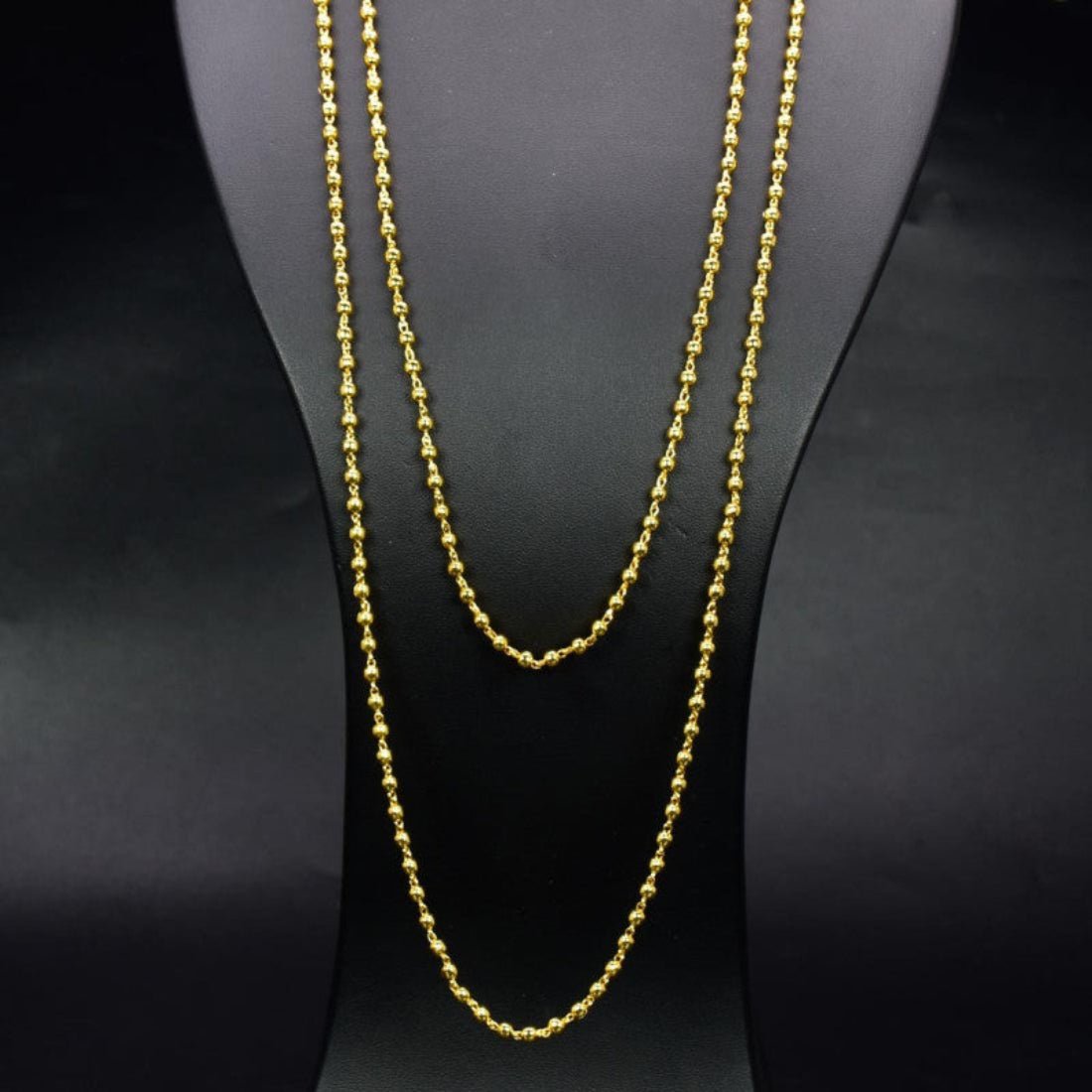 Gold Plated Simple Bead Chain - K Supreme