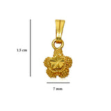 Gold Plated Small Star Designer Pendant - K Supreme