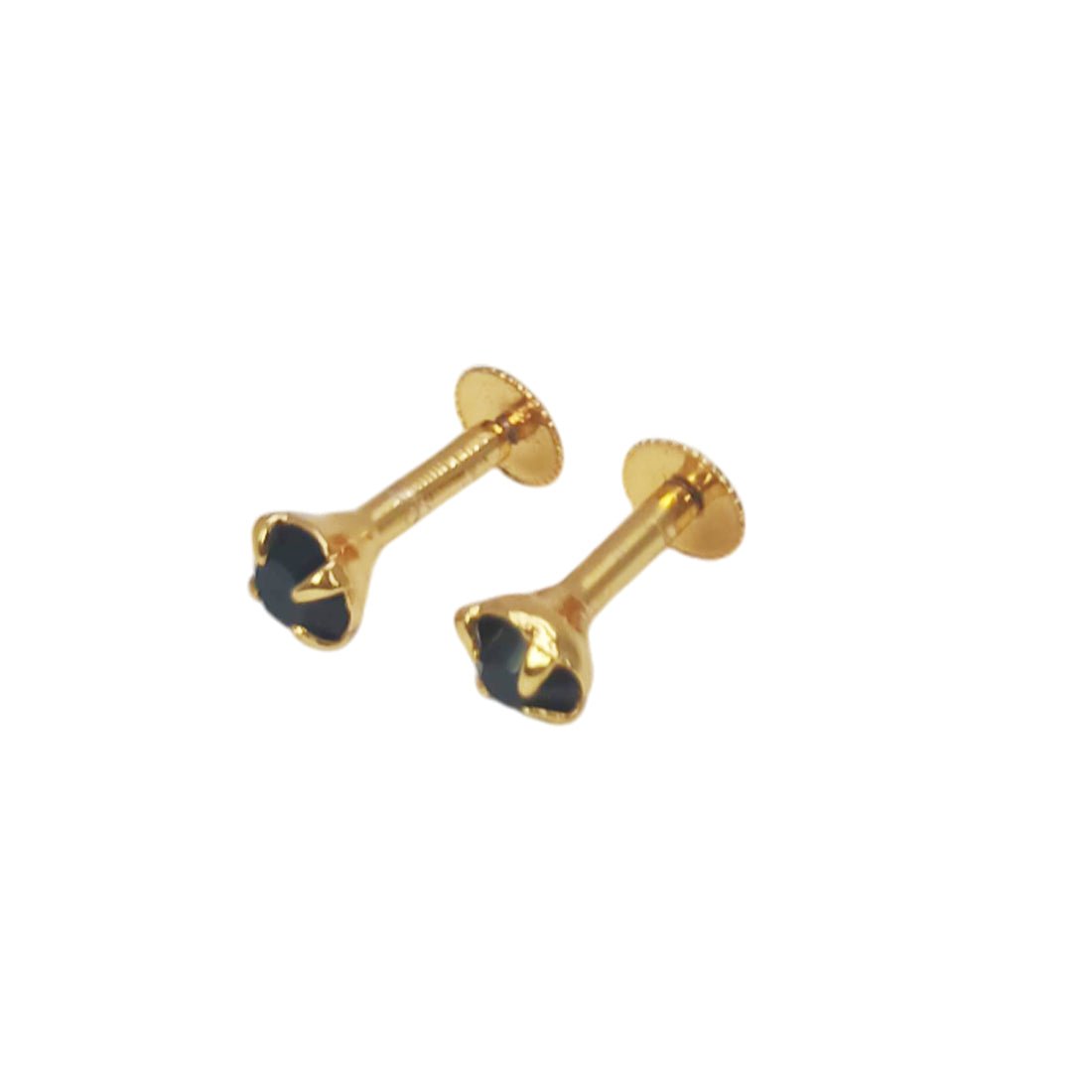 Gold Plated Stone Kids stud Second Stud Nose stud - KSupreme