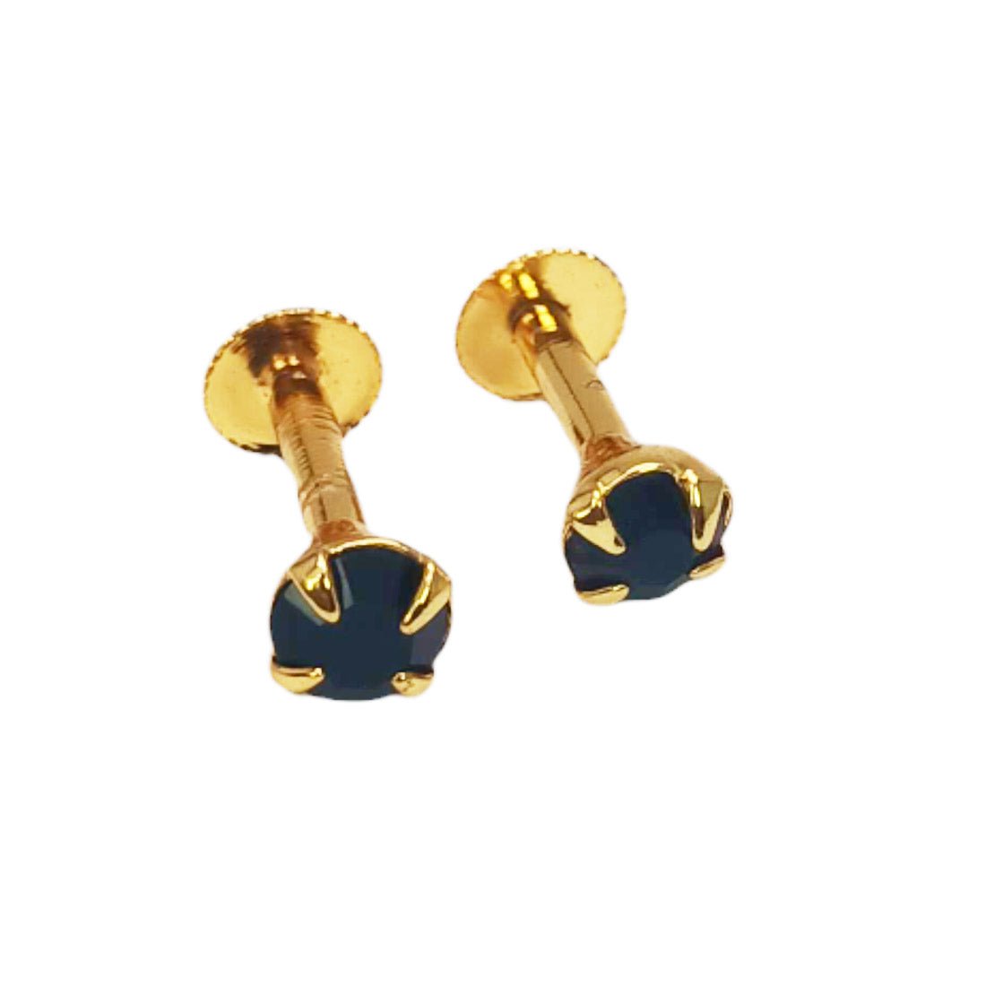 Gold Plated Stone Kids stud Second Stud Nose stud - KSupreme