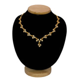 Gold Plated Stylish Floral Vine Stone Necklace
