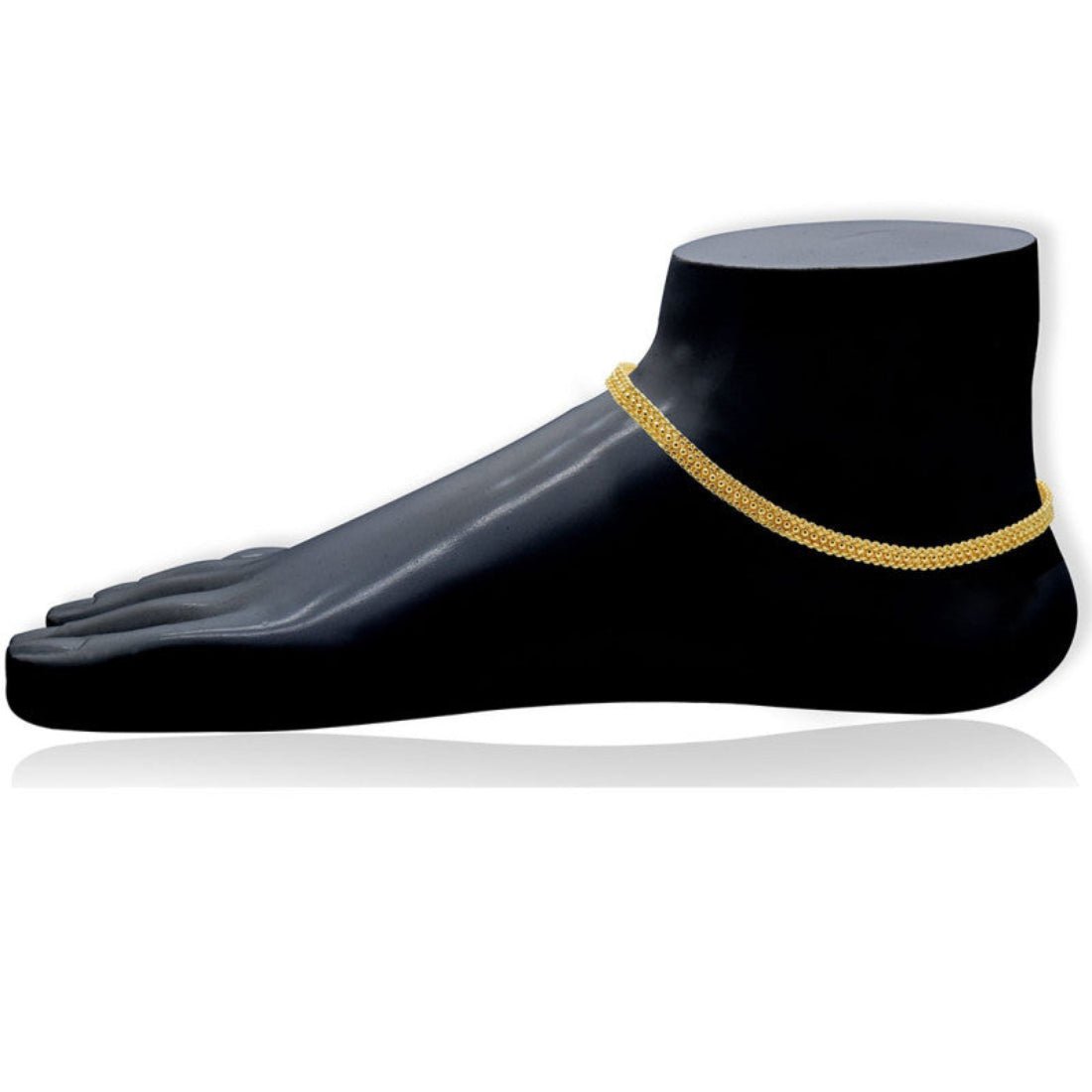 Gold Plated Thick Rail Anklets - K Supreme