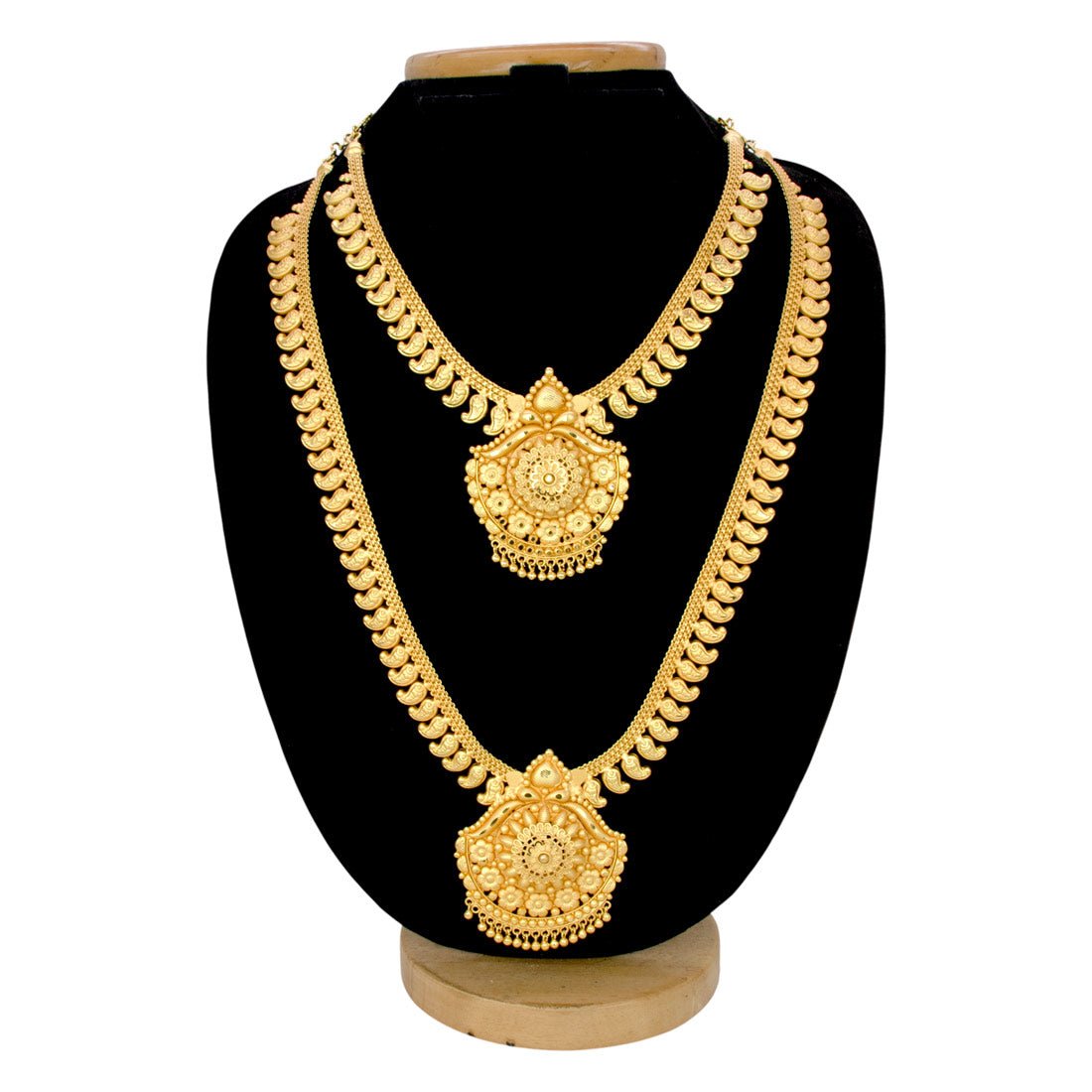 Gold Plated Traditional Bridal Necklace Set - KSupreme